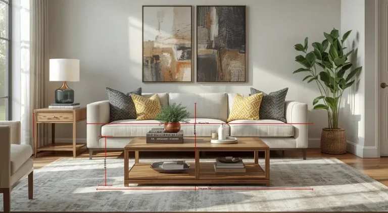 Coffee Table Size Guide Perfect Proportions for Your Sofa