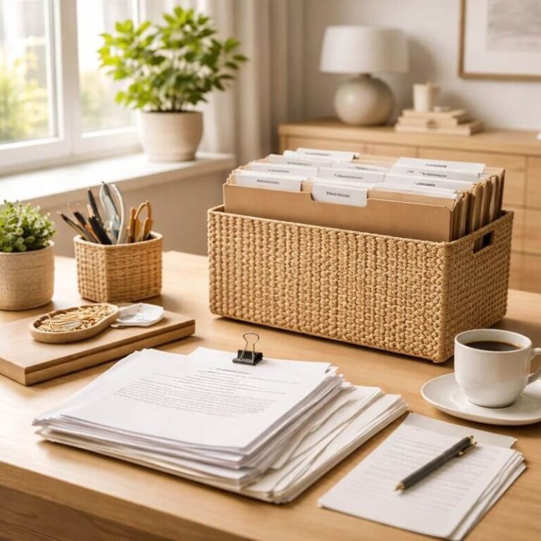 How to Organize Paperwork at Home Without Feeling Overwhelmed